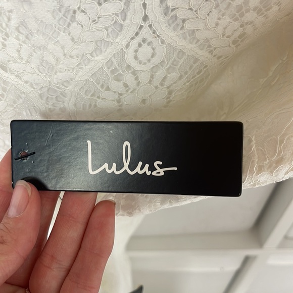 Lulus Lace midi bridal dress medium NWT - Picture 2 of 3